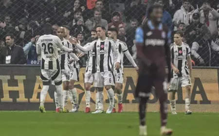 Beşiktaş, Trabzonspor'u 2-1 Mağlup Ederek Üstünlük Sağladı