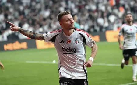 Beşiktaşlı Immobile'nin Gözü Gol Serisinde