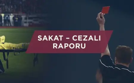 Trendyol Süper Lig'de sakat ve cezalı futbolcular (7. Hafta)